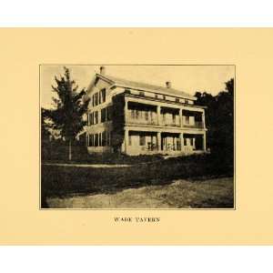  1933 Print Wade Tavern Fond du Lac Sheybogan County 