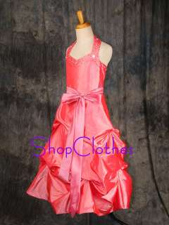 169 Pink Pageant Party dress Flower girl dress SZ 10  