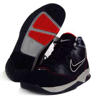 Nike Air Hyped II Sz 8.5 Mens Basketball Shoes Black/Red/Grey  