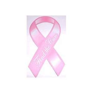  Breast Cancer Find the Cure Ribbon 8 Ribbon Car Magnet 