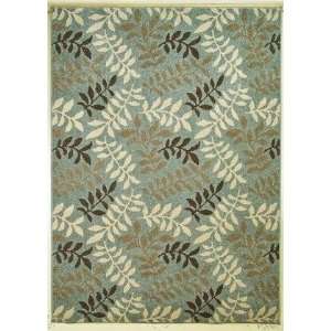  Concord Global Chester Leafs Blue 6 7 X 9 3 Area Rug 