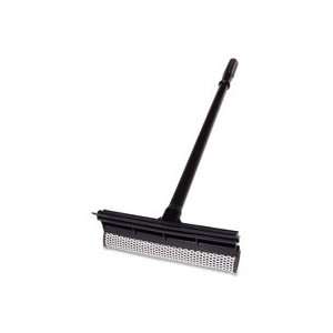 Plastic Squeegee/Scrubber, 24 L, Wood Handle, Black Qty20  