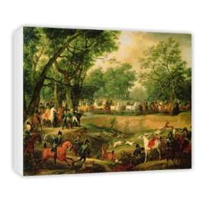  Napoleon on a hunt in the Compiegne Forest,   Canvas 