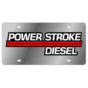  Power Stroke Diesel   License Plate   Stainless Style 