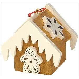  Ulbricht ornament   Brown and White Gingerbread house 