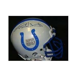  Johnny Unitas Autographed Mini Helmet   Autographed NFL 