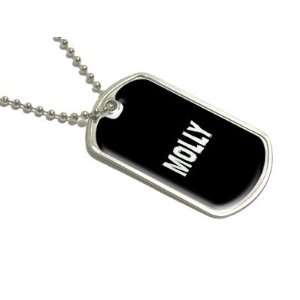  Molly   Name Military Dog Tag Luggage Keychain Automotive