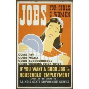   job in household employment apply at   or write to Illinois State