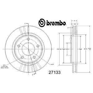 Brembo BDR27133 Brake Rotor Automotive
