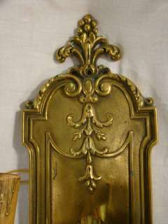 LG Old SOLID Antique BRASS Victorian HOTEL Style HALLWAY Lobby WALL 