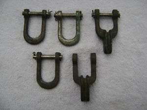 OLD ODD BRASS SHACKLES FOR SAILBOAT BOAT OR DECOR  