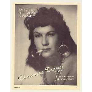  1957 Contralto Claramae Turner as Carmen Photo Print Ad 