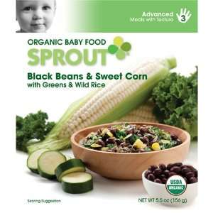 Sprout Organic Baby Food   Black Beans & Grocery & Gourmet Food
