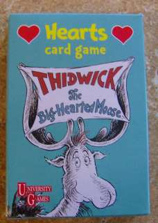Dr. Seuss Thidwick The Moose Hearts Card Game Pre K 3+ Fun Learning 