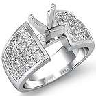 2Ct F VS1 Princess Wedding Diamond Engagement Ring Sett