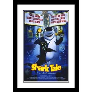  Shark Tale 20x26 Framed and Double Matted Movie Poster 
