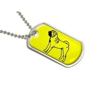  Shar Pei   Military Dog Tag Luggage Keychain Automotive