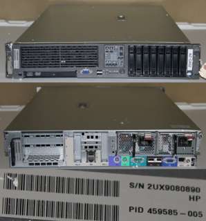 HP PROLIANT DL380 G5 SERVER +MB 2* PS 459585 005  