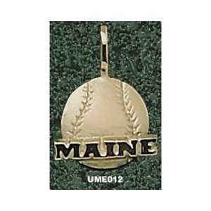   University of Maine Baseball Pendant (Gold Plated)
