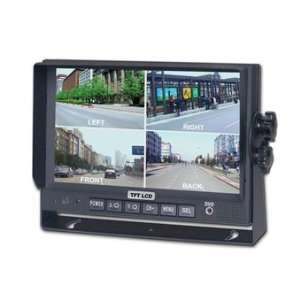 Universal Mount Quad Screen Monitor with 7 Inch Digital LCD Display 