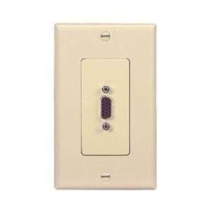  Audioplex Wallplate DB 15HDDI 15 Pin D Sub HDTV/XGA Ivory 