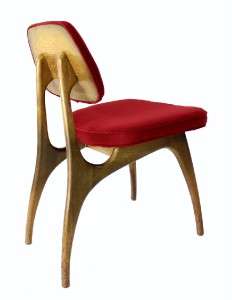 Mid Century Modern Horn Finish Walnut Dining Table 6 Chairs Set Kagan 