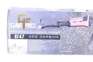 CROSMAN GAME FACE GF47 6MM ELECTRIC, FULL AND SEMI AUTO AIRSOFT RIFLE 