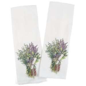  Egyptian Cotton Flour Sack Towel Herbs de Provence 2pc 