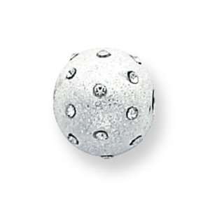  Sterling Silver CZ Round Beads