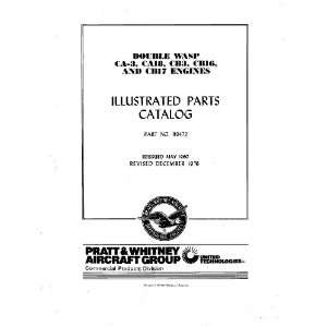   2800 CA CB Aircraft Engine Parts Manual Pratt & Whitney Books