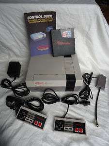 Original Nintendo System w/controllers & game  