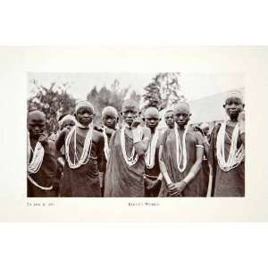 1923 Print Bantu Kikuyu Tribe Women Tribal Jewelry Africa 