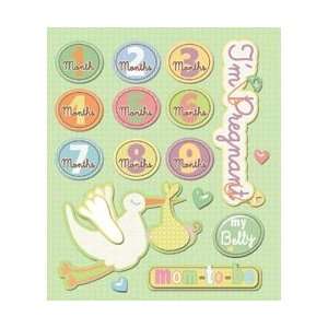  K&Company Sticker Medley Pregnancy; 6 Items/Order