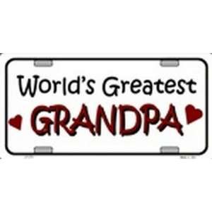 Worlds Greatest Grandpa License Plates Plate Tag Tags auto vehicle 