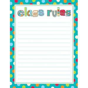  New Creative Teaching Press Dots On Turquoise Class Rules 