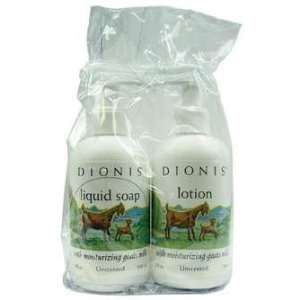 Dionis Unscented Liquid Soap/Lotion Gift Bag (8 oz each 