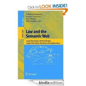 Law and the Semantic Web Legal Ontologies, Methodologies, Legal 