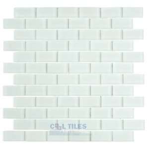   white frost 1 x 2 brick mesh mounted sheets