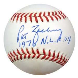  Pat Zachry Autographed Baseball   NL 1976 NL ROY PSA DNA 