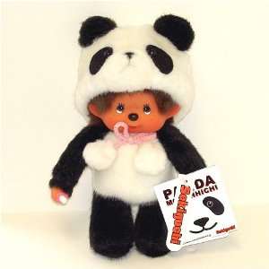  Sekiguchi 8 Tall Boy Monchhichi Doll in Panda Outfit 