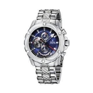 Festina Mens Crono F16525/4 Silver Stainless Steel Quartz Watch with 