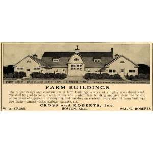  1924 Ad Ram Island Farm Cape Elizabeth Cross & Roberts 
