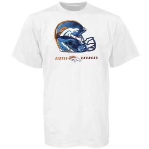Denver Broncos White Gridiron Crown T shirt  Sports 
