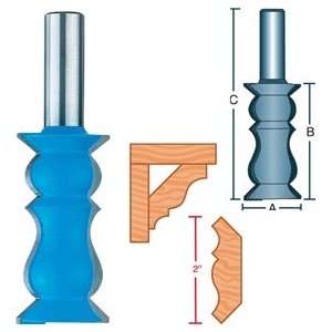  ROUTER BIT 2 CROWN MOULDING 1/2 SHANK