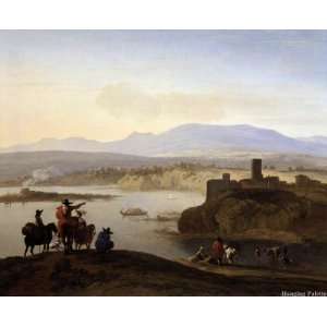  Italianate Landscape with Travellers on Horseback