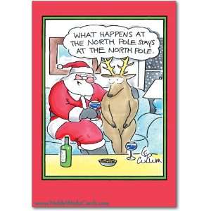  Funny Merry Christmas Card Secret Santa Humor Greeting Leo 