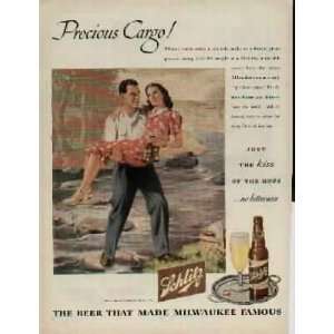   Precious Cargo  1945 Schlitz Beer Ad, A2198 