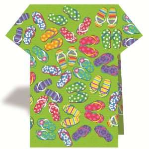    Lets Party By Flip Flops Stand Up 3D Lunch Napkins 