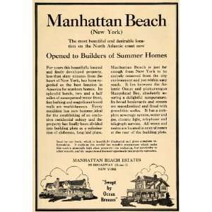   Beach Estates Builders Summer Homes   Original Print Ad Home