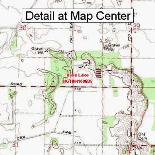  USGS Topographic Quadrangle Map   Bass Lake, Indiana 